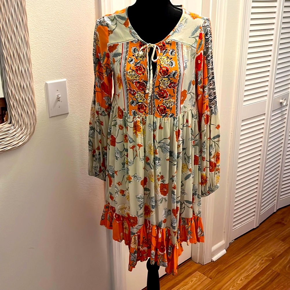 PATRONS OF PEACE Floral Boho Dress
